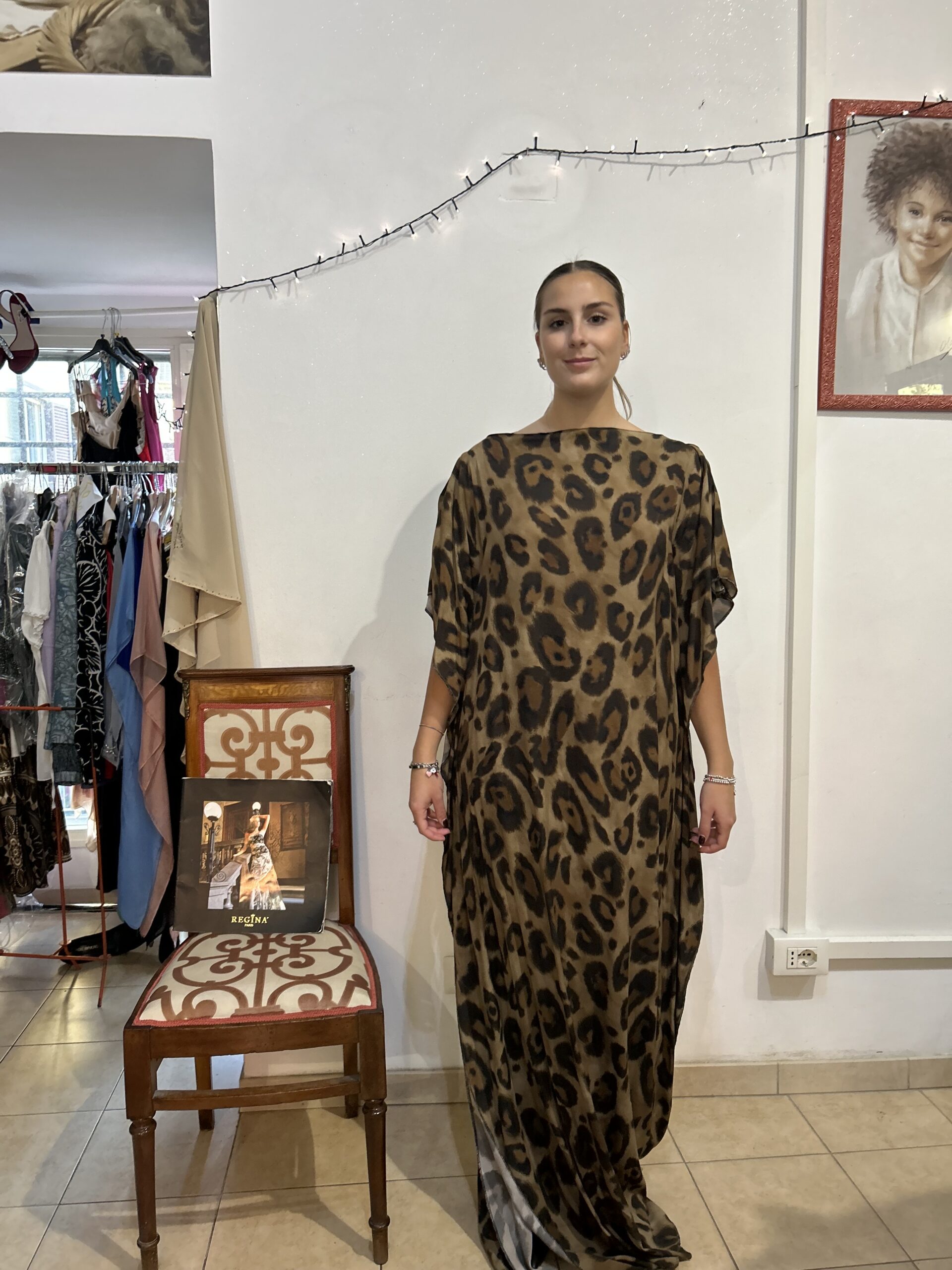 Abito da Giorno Leopardato per Cocktail - immagine 2